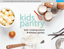 Tablet Screenshot of kidspantry.com.au